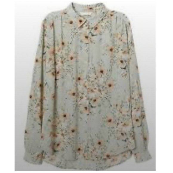 H&M | floral long sleeve shirt - Picture 4 of 9
